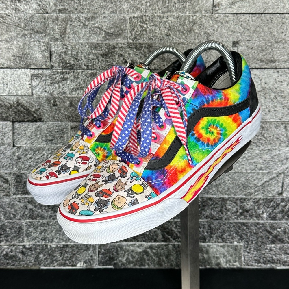 Vans Off The Wall Custom Creations Skate Shoes - M8.5/W10 - Picture 4 of 10
